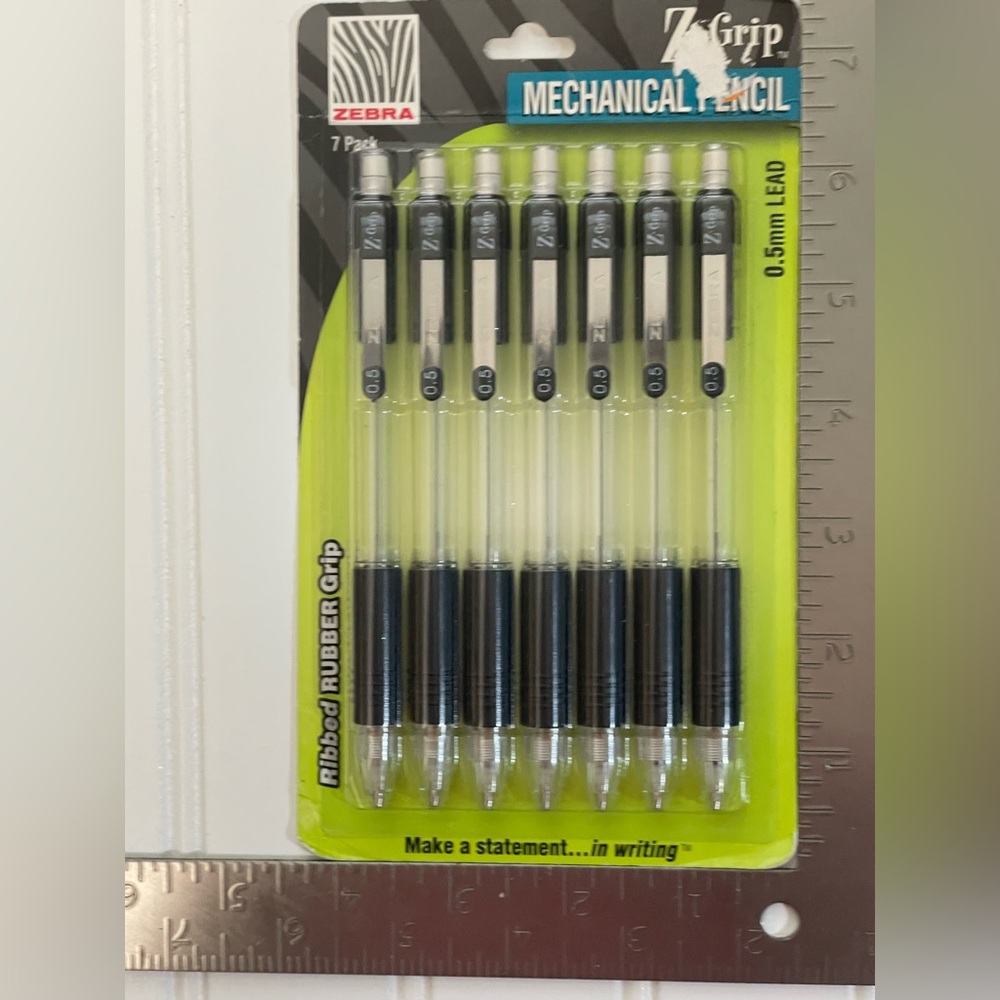 Zebra Z-Grip Mechanical Pencil 7 Pack 0.5mm Lead